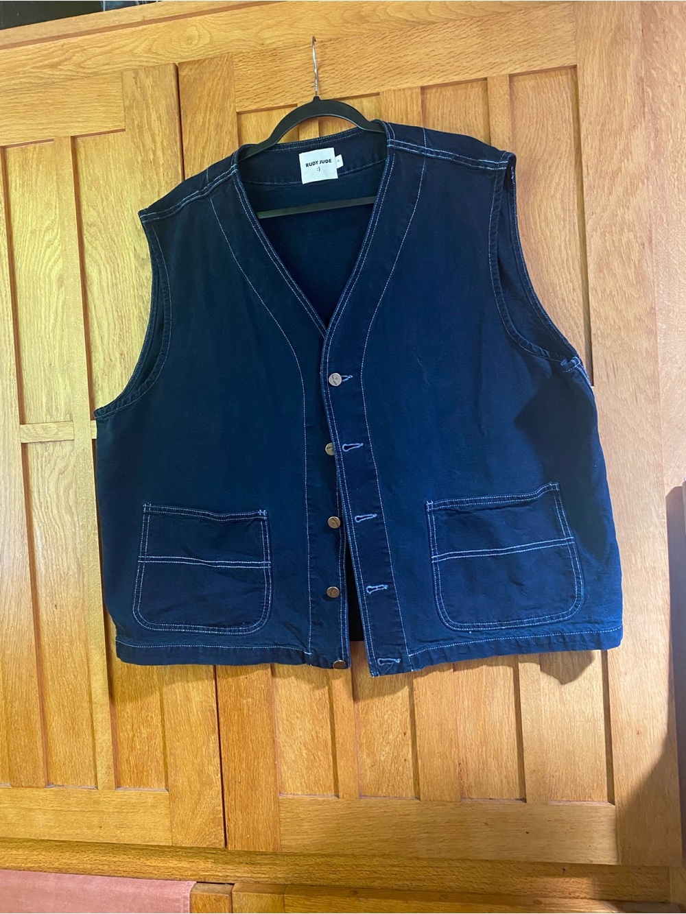 Rudy Jude Black Indigo Roper Vest